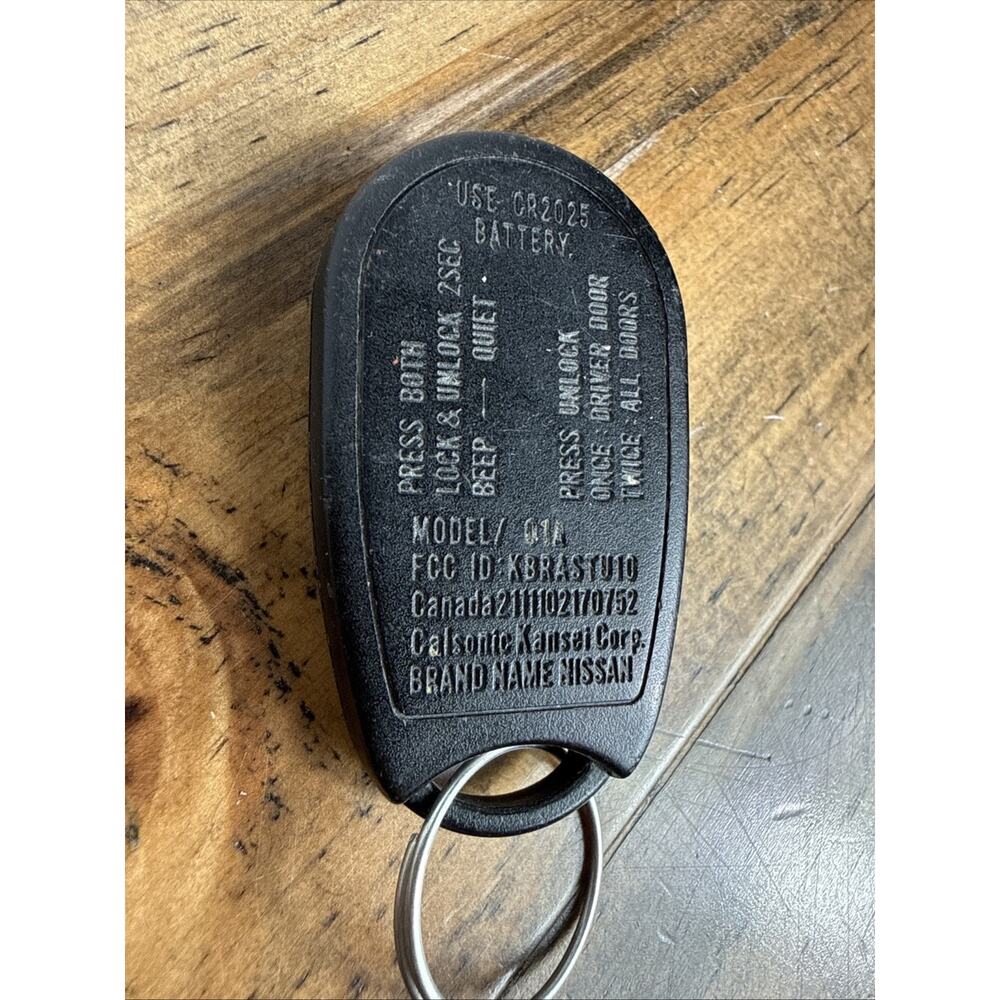 OEM 2001 Nissan Frontier Pathfinder XTERRA Remote Key FOB Model 01A Unlock GUC - Picture 7 of 7